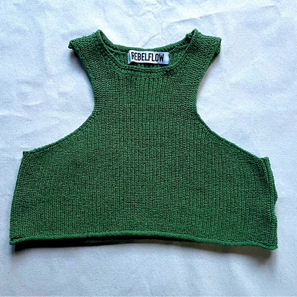 Rebel Flow Crop Knit Tank - Picture 1 of 5